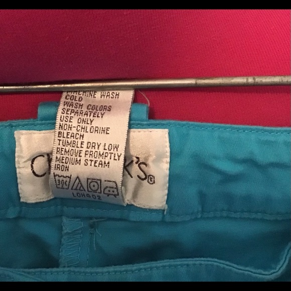 VTG Chadwick’s Turquoise Capris! size 6 - Picture 4 of 4